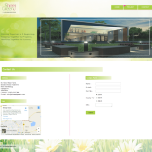 Shreeji Green Vadodara Contact Page