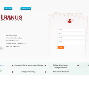 Uranusinfra Vadodara Contact us